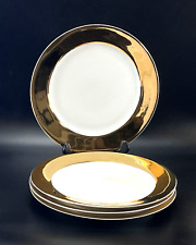 Country Road Homewear Gold Rim Charger Plate Set of 4 Monno Porcelain 12