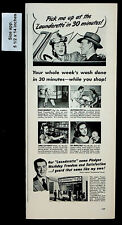 1947 Launderette Laundry Center Woman Washday Freedom Vintage Print Ad 30471 picture