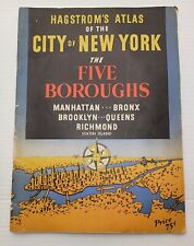Hagstroms Atlas - City Of New York The Five Boroughs - Maps Bronx Queens +  1945 picture