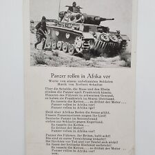 Original WW2 German Africa Corps Panzer Wehrmacht soldier song picture
