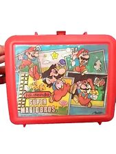 SALVAGE Restored Vintage 1988 NES Nintendo Super Mario Bros Aladdin Lunch Box picture