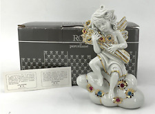 Limoges Oggetti R. G. Angel Figurine W/ SWAROVSKI CRYSTALS COD. 208 In Box Italy picture