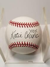 Katie Couric Signed Autographed Vintage Bill White OMLB Baseball JSA COA picture