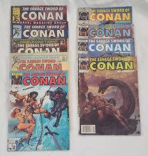 Vintage Savage Sword of Conan Lot of 9 various issues #59-125 picture