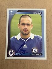 Joe Cole, England 🏴󠁧󠁢󠁥󠁮󠁧󠁿 Chelsea FC Panini CL 2008/09 hand signed picture