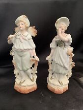 2 Vintage Victorian Porcelain Dolls made in Occupied Japan picture