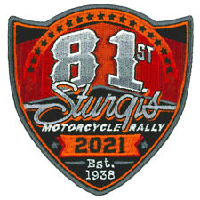 2021 STURGIS RALLY 81st Anniversary Logo BIKER RALLY PATCH [IRON ON SEW ON-SP21] picture