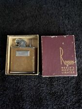 Vintage Ronson Lighter In Original Box Worlds Greatest Lighter Made In USA READ picture