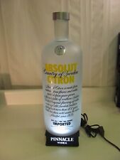 Rare HUGE Absolut Vodka Empty bottle with Pinnacle Light up Base Man Cave Bar picture