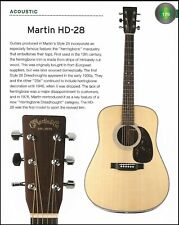 The 1976 Martin HD-28 + Martin OMC-16E acoustic guitar history article print picture
