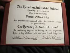 1944 HERSHEY INDUSTRIAL SCHOOL CERTIFICATE BBA-40 picture