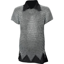 Medium Size Aluminum Chainmail Shirt Butted Medieval Chain mail Armor Haubergeon picture