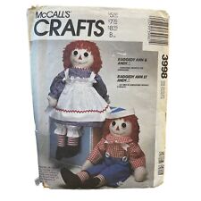 McCalls Sewing Pattern 3998 Raggedy Ann and Andy Doll picture