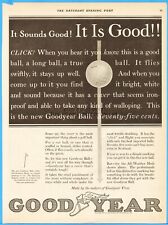 1927 Goodyear Golf Ball CLICK It Sounds Good Vintage 1920's Ephemera Ad picture