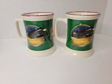 Set of 2 - Rare The Polar Express “Believe “Fresh Hot Chocolate Raised 14oz Mug picture