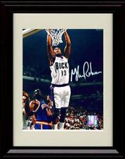 8x10 Framed Glenn Robinson Autograph Replica Print - in The Air - Milwaukee picture