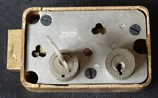 Yale Safety Deposit Lock (1) / Bronze Case / 1 Renters Key / No Guard Key  picture