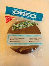 Vintage Nabisco OREO Cookie Shaped Container Holder Twist Top Plastic picture
