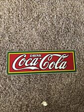 Vintage Drink Coca Cola Porcelain Bar Sign picture