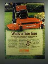 1986 Jacobsen Textron Walk-Behind Rotary Mower Ad - Walk a Fine Line picture
