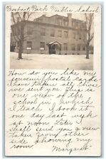 1905 Candid Prospect Park Public School Pittsburg Ridley PA RPPC Photo Postcard picture