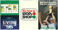 1986-87 BOSTON CELTICS - LARRY BIRD - RICK CARLISLE - Stop & Shop Schedule picture