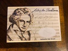 Beethoven Hair Strand Lock Piece Speck Relic unsigned Music Composer museum picture