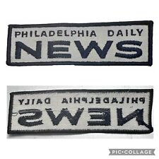Vintage Philadelphia Daily News Newspaper Uniform Shoulder Patch 5” x 1.5” picture