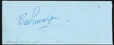 William Bill Lundigan d1975 and Jane Withers d2021 signed 2x5 cut autograph picture