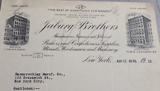 1915 Antique Document, Jaburg Brothers Baker Supplies, Worth Street NY Signed *6 picture