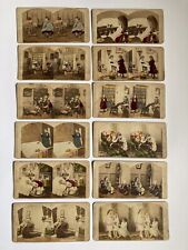 Lot Of 12 Original E.&H.T.Co. Stereoscope Cards (Young Idea Series) picture