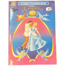 VINTAGE Walt Disney Cinderella Giant Coloring Book, Golden Books 1993 NEW Unused picture