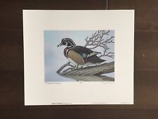 Maryland Migratory Waterfowl Color Print w/stamp-Signed by Roger Lent-1983 picture
