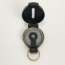 Vintage Lansatic Compass In Plastic Case Engineer Handheld Black & Brass picture