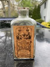 Antique Wheatine Tonic Bottle Paper Label Dowie & Moise Charleston SC Medicine picture
