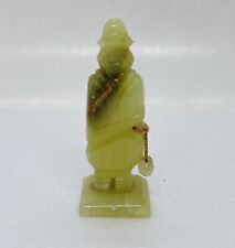 Rare Kelly’s Argentina Carved Jade Stone Traveling Man Figurine 4” Art Decor 22 picture