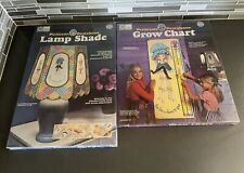 Vtg Sealed Lampshade & Grow Chart PETTICOATS & PANTALOONS CRAFTS BY WHITING 70’s picture