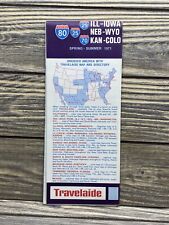 Vintage Travelaide 1971 Midwest Interstate 80 70 25 29 ￼Maps picture