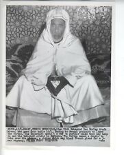 SULTAN MOROCCO PHOTO 1955 ORIGINAL SIDI MUHAMMAD ARAFA FRENCH VINTAGE RABAT picture