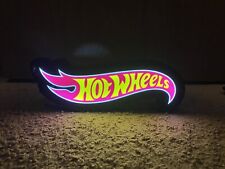 Light Up Hot Wheels Decoration Sign Extra Large XL 9” Wide picture