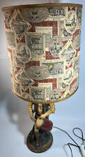 Quartite Creative Corp 35” Revolutionary War DRUMMER BOY Table Lamp RARE 1961 picture