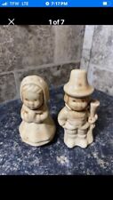 Vintage 1970’s, Pilgrim Man And Woman Salt And Pepper Shakers  picture