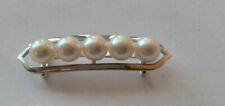 Pearl Obidome 14K WG with Silk Obijime Cord-Vintage-Rare Set picture