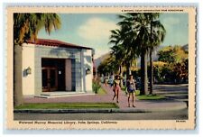 c1950's Welwood Murray Memorial Library Palm Springs California CA Postcard picture