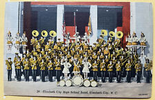 Postcard Elizabeth City High School Band North Carolina Vintage Linen 1946 picture