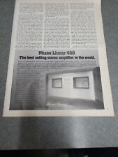 1977 Phase Linear 400 Stereo Power Amplifier vintage print Ad picture