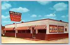 Spokane Missouri~Wilson's Restaurant~Roadside~1950s Postcard picture