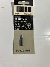 Vintage NOS Craftsman Slotted Screwdriver Bit 9 25805 picture