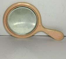 Antique 1920s  Celluloid Ivory  Pyralin   Dresser Vanity Hand Mirror picture