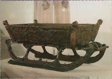 A Carved Sleigh from Oseberg, Norway UNP Vintage Postcard 6178c4 MR ALE picture
